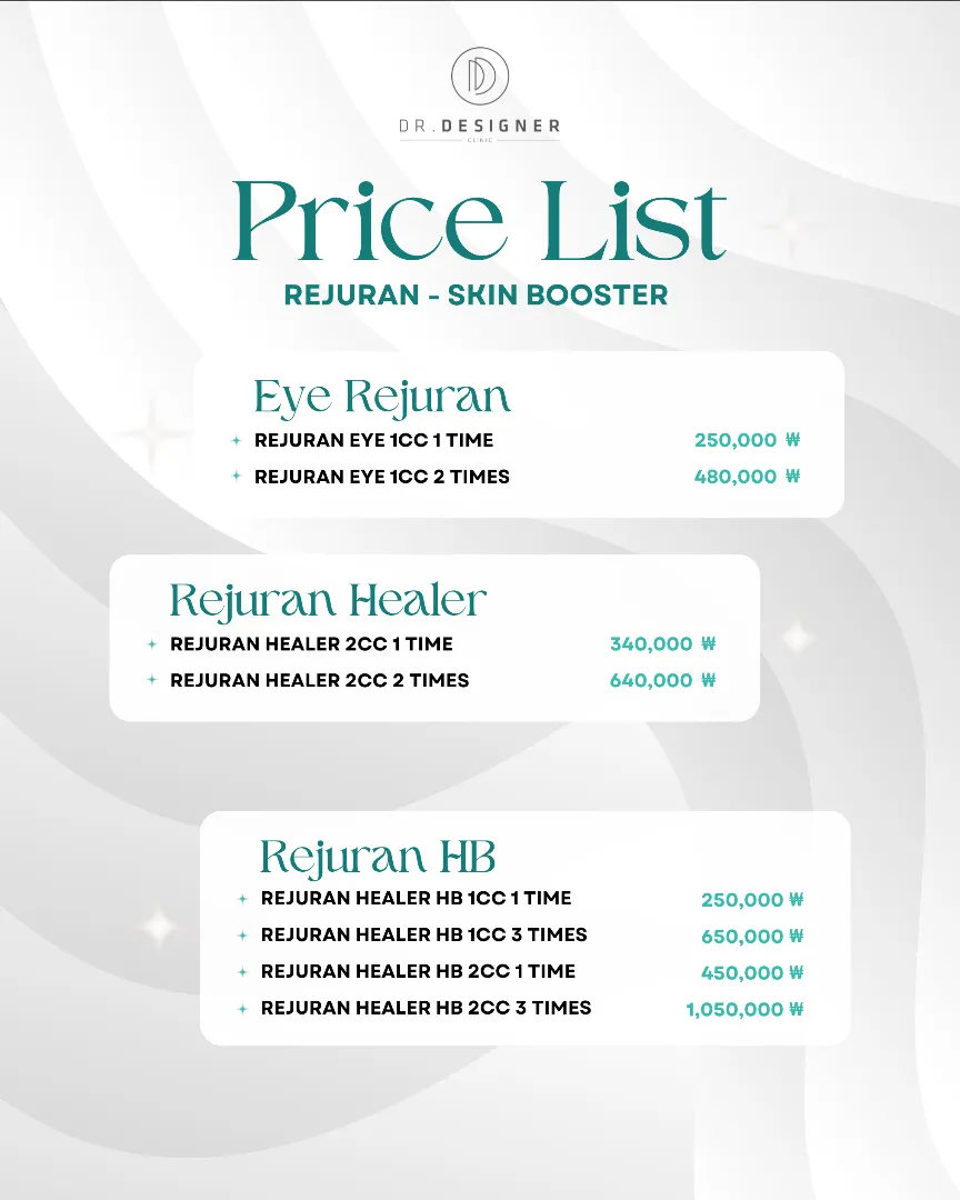 Dr.designer price list 17 - treatment costs and packages