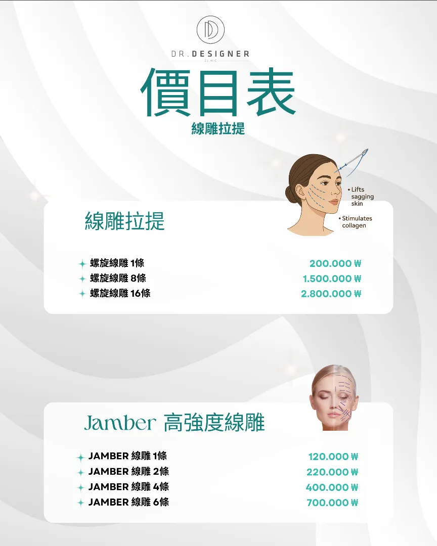 Dr.designer price list 5 - treatment costs and packages