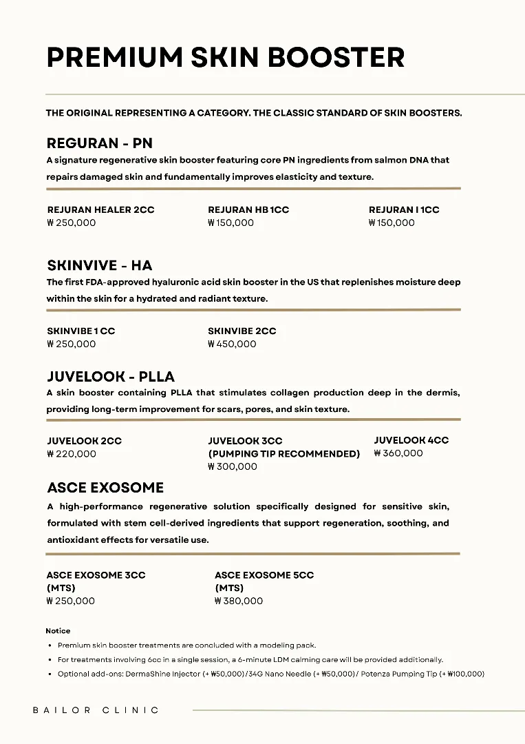 Bailor Clinic price list 18 - treatment costs and packages
