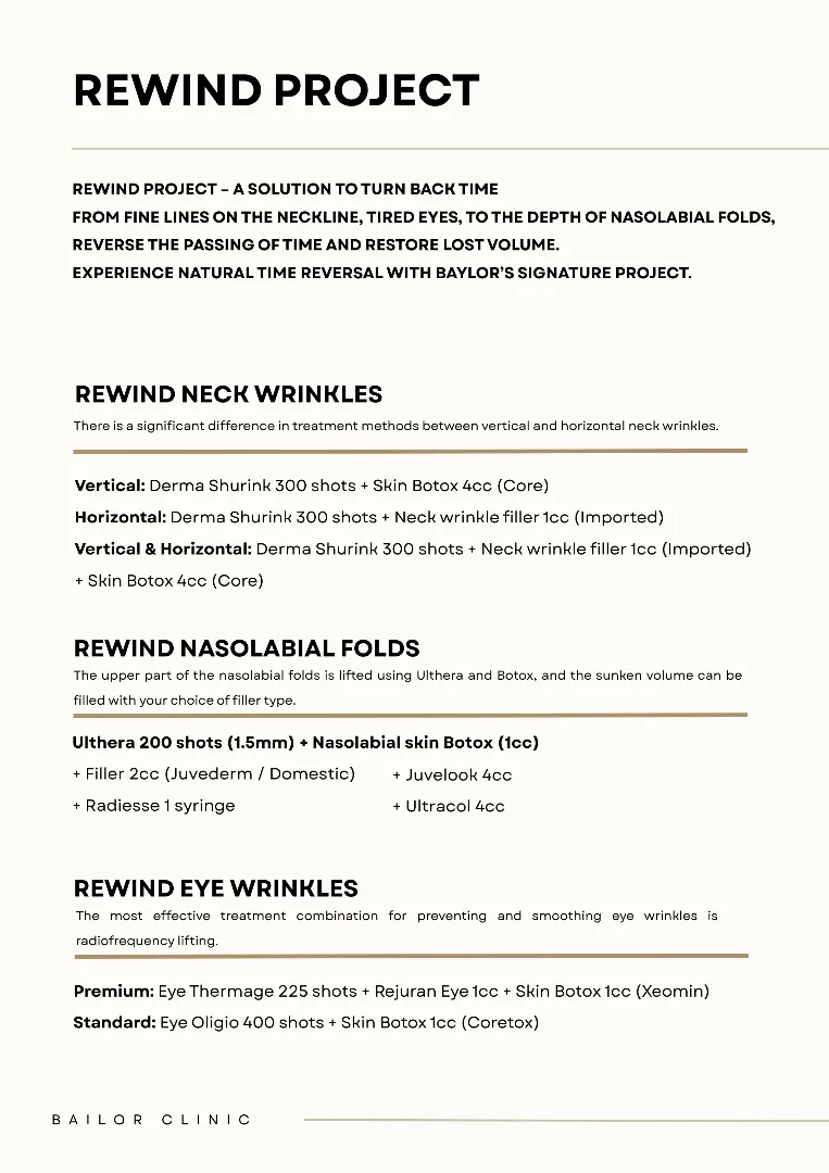 Bailor Clinic price list 24 - treatment costs and packages