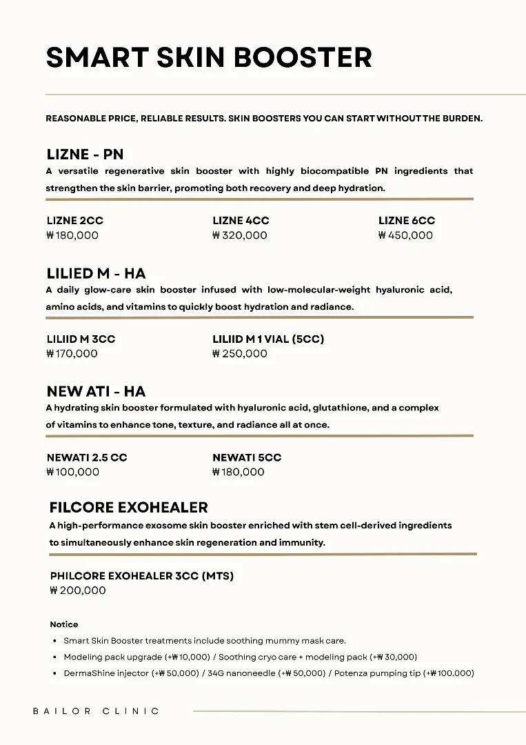 Bailor Clinic price list 19 - treatment costs and packages
