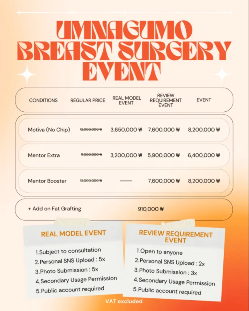 Umnagumo plastic surgery monthly offer 1 of 1