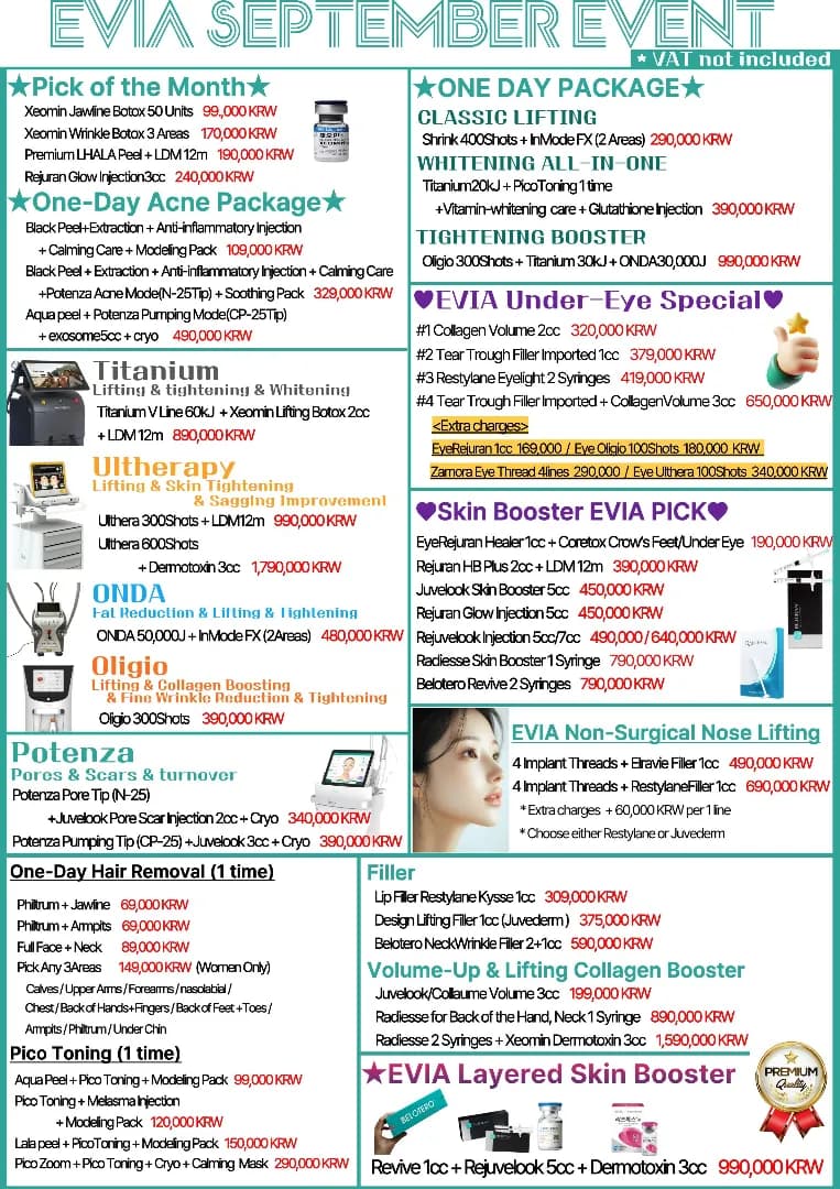 Evia clinic monthly offer 3 of 14